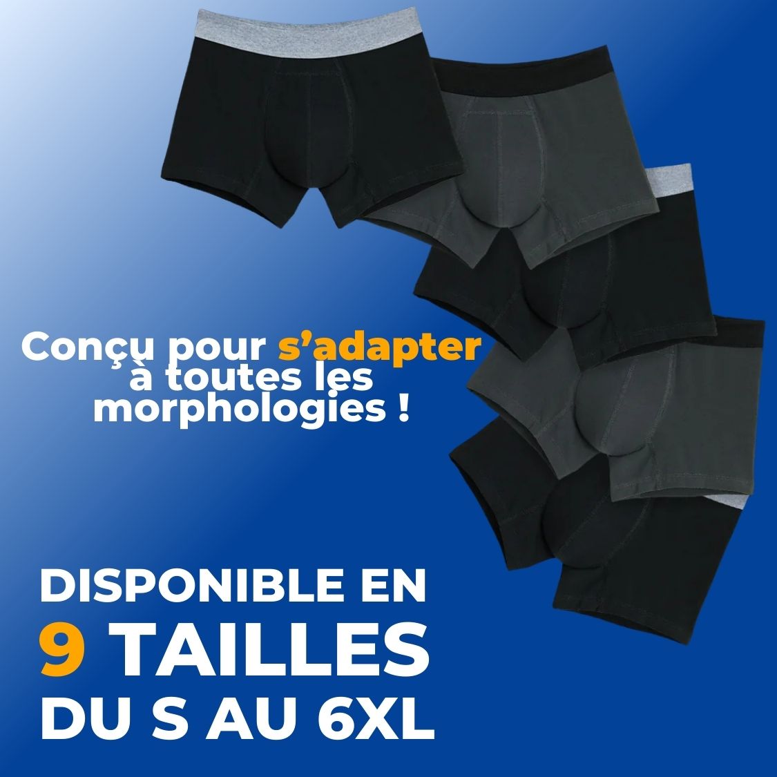 Boxer d’incontinence ultra-absorbant Homme